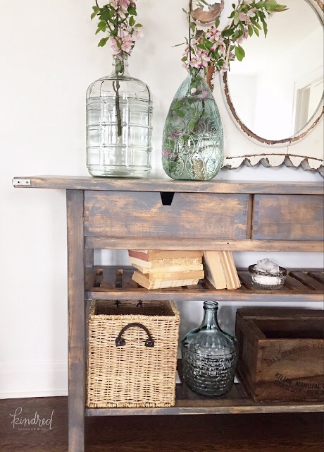 kindred vintage ikea norden sideboard makeover